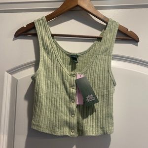 Wild Fable snap front crop top